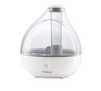 Miniland Humidificador (1.5L) | 2 en 1: Vapor Frío y Difusor Aceites Esenciales | Autonomía hasta 24h | Luz Opcional | 30dB Silencioso | Humidrop