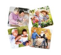 Miniland Juego de 4 Puzzles con imágenes de Abuelos y familias diveras. Set de 4 Puzzles Aprende Valores. A Partir de 2 años.