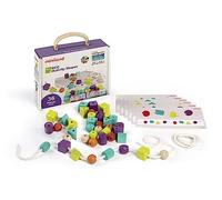 Miniland Juego para ensartar Formas geométricas - Activity Shapes | Para niños de 3 a 6 años, Fabricado en España