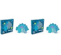 Miniland Juguete Sensorial Niños +3 Años, Panel Actividades Silicona Estilo Montessori, Fidget Toy, Juego Viaje Avión Niños Sin Pantallas, Concentración | Flexhetti Dno (Paquete de 2)