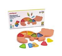 Miniland Lagarto sensorial translúcido. Juego de estimulación sensorial para niños de 1 a 2 años Fabricado en España con Materiales sostenibles. Colección Feel to Learn.