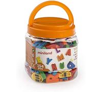 Miniland Letras magnéticas mayúsculas. 154 Piezas.