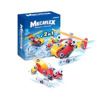 Miniland Mecaflex Helicóptero - Juego de Construcción con 55 Piezas Flexibles + 2 Herramientas, Helicóptero para Montar, Juguete Educativo Stem, 4-9 Años