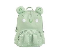 Miniland Mochila Escolar Infantil, Diseño Personalizado Divertida Rana, Mochila Bebe, Mochila Pequeña, Colegio, Vuelta al Cole, Interior Nevera, Capacidad 4,5 litros, Verde | Ecothermibag Froggy