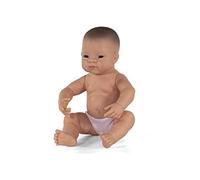 Miniland- Recién Nacido Asiática Niña 40cm Muñeco, Color Real (31006)