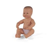 Miniland - Muñeca bebé recién Nacido Europea Niña de Vinilo Suave de 40cm con rasgos étnicos y sexuado para el Aprendizaje de la Diversidad con Suave y Agradable Perfume.