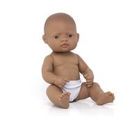 Miniland- Baby Latinoamericano Niño 32cm Hispanic Boy bebé Muñeco, Color Piel, 12 5/8 Inches (31037)