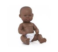 Miniland- Baby Africana Niña 32cm bebé Muñeco, Color Piel, 12 5/8 Inches (31034)