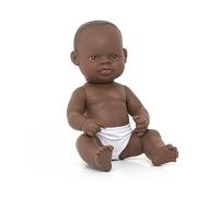 Miniland- Baby Africana Niña 32cm bebé Muñeco, Color Piel, 12 5/8 Inches (31034)