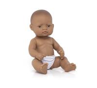 Miniland- Baby Latinoamericano Niño 32cm Hispanic Boy bebé Muñeco, Color Piel, 12 5/8 Inches (31037)