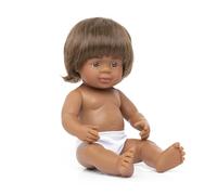 Miniland Muñeco bebé Aborigen Australiano niño de 38cm, Fabricado en Vinilo Suave. Presentación en Bolsa Transparente.