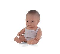 Miniland - Muñeco bebé Asiático Niño de Vinilo Suave de 21cm con rasgos étnicos y sexuado para el Aprendizaje de la Diversidad con Suave y Agradable Perfume. Presentado en Caja de Regalo.