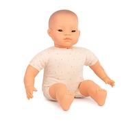 Miniland - Muñeco bebé blandito Asiático de 40cm con rasgos étnicos para el Aprendizaje de la Diversidad con Suave y Agradable Perfume. Colección de Diferentes etnias y sexos.
