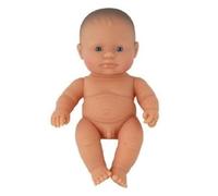 Miniland - Muñeco bebé Europeo Niño de Vinilo Suave de 21cm con rasgos étnicos y sexuado para el Aprendizaje de la Diversidad con Suave y Agradable Perfume. Colección de Diferentes etnias y sexos.