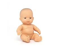 Miniland Muñeco Bebé Piel Muy Clara 21 cm para Imaginar y Aprender