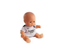 Miniland - Muñeco Real Madrid 21 cm con Equipación Oficial Blanca, Muñeco Fútbol Articulado y Coleccionable, Licencia Oficial (Caucásico)