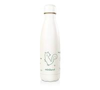 Miniland - Botella Isotérmica De Acero Inoxidable, Botella-termo Ecológica De 500ml, Colección Ecofriendly, 89345, Natur Bottle Chip, Verde Chip