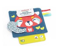 Miniland - Papel Crujiente para Bebés, Juego de estimulación sensorial para niños de 0 a 6 Meses (Panda Rojo)