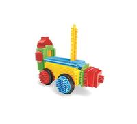 Miniland - Pegy Bricks: All On Board - Juego de Construcción Infantil con 22 Piezas Grandes para Crear un Tren, Juego Creativo para Desarrollar Imaginación y Motricidad, Desde los 2 Años