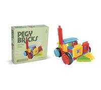 Miniland - Pegy Bricks: Vroom Ride - Juego de Construcción Infantil con 22 Piezas para Montar un Coche, Estimula la Imaginación, la Motricidad y el Juego Simbólico, Desde los 2 Años