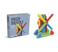 Miniland - Pegy Bricks: Windy Mill - Juego de Construcción Infantil con 22 Piezas para Montar un Molino con Aspas Giratorias, Estimula la Creatividad y la Motricidad, Desde los 2 Años