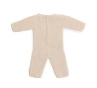 Miniland Pijama beig de Punto para muñeco de 38cm. Fabricado en España con Textil Reciclado. Miniland Dolls.
