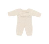 Miniland Pijama beig de Punto para muñeco de 40cm. Fabricado en España con Textil Reciclado. Miniland Dolls.