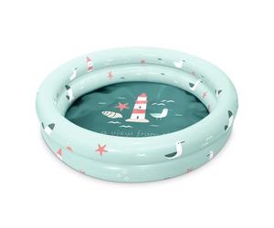 Miniland Piscina Hinchable Bebé Lighthouse 100 cm - Piscina Infantil para Exterior | Compacta, Ligera y Fácil de Transportar | Ideal para Jardín, Playa o Terraza | Verano y Juego Acuático