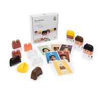 Miniland Real Madrid - Emoticlub - Juego de Emociones - Figuras con Piezas Intercambiables para Reconocer y Expresar Sentimientos - para Niños y Niñas de 2 a 6 Años - Licencia Oficial