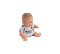 Miniland Real Madrid Muñeco 21 cm con Equipación Oficial Blanca, Muñeco Madrid Fútbol Articulado y Coleccionable, Licencia Oficial | Niña Asiática