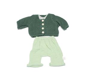 Miniland Ropa Muñeco de 38 cm, Accesorio muñecas, How To Dress, Juego en Casa, A Partir de 3 años | Conjunto Chico Forest