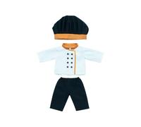 Miniland - Ropa para Muñeca de 38 cm, Accesorio de Ropa para Muñecos de Oficios, Traje de Cocinero