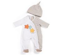 Miniland-31220 Pijama para MUÑECO DE 40CM, Dibujo Animado, Color Beige o Neutro de género Ninguno, 15" 3/4 Inch (31220)