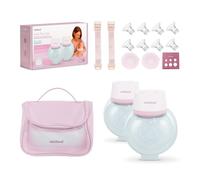 Miniland Easy Flow Duo Sacaleches Eléctrico Portátil Doble | Extracción Simultánea, 2 Modos, 9 Niveles, Pantalla LED, Recargable USB, 2×180 ml, BPA Free