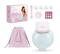 Miniland Sacaleches Eléctrico Portátil y Manos Libres, Extractor de Leche Materna, 5 Tallas de Ajuste (15-24mm), Eficiencia y Adaptabilidad, Pantalla LED, BPA Free, 180ml | Easy Flow