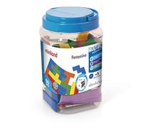 Miniland - Set 5 pentominos. Juego de matemáticas para niños +5 años y hasta 4 Jugadores.