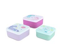 Miniland - Set 3 Fiambreras Infantiles, Cajas para Almuerzo Apliables, Aptas para Lavavajillas y Libres de BPA (Fantasy)