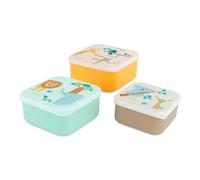 Miniland - Set de 3 Fiambreras Infantiles con diferentes tamaños (Jungle). Incluye tuppers de 230ml + 350ml + 540ml. Apto para lavavajillas. Recipiente Comida Bebe. Termo solidos bebe