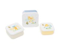 Miniland Real Madrid - Set de 3 Fiambreras Infantiles - Cajas Apilables para Sólidos con Diseño Oficial del Club - Capacidades 230ml, 350ml y 540ml - Licencia Oficial