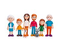 Miniland Set de 8 Figuras Educativas para Trabajar Diversidad, Roles Familiares y Habilidades Sociales | Familia de Piel Clara