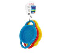 Miniland - Set Juguetes Playa para Niños, Resistentes para Arena y Nieve, Juegos de Playa y Exterior, Diversión al Aire Libre (Set 4 Cedazos)