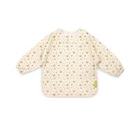 Miniland Soft Biby Butterfly - Babero Infantil Impermeable de Manga Larga | Ligero y Resistente | Con Bolsillo Recoge Migas | Puños Elásticos Ajustables | Lavable y Personalizable