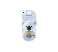 Miniland Sonajero Bebé, Suave, Ligero y Estimulante, Ideal para los Primeros Descubrimientos Sensoriales Desde el Nacimiento, Regalo Bebe, Azul | Koala