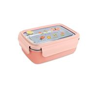 Miniland Steel Lunchbox Butterfly - Fiambrera Infantil Acero Inoxidable 800 ml | Hermética con Cierre Seguro | Sin BPA, Resistente y Apta Lavavajillas | Ideal para Colegio