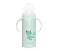 Miniland Termo Bebé Acero Inoxidable con Tetina 240 ml, Doble Capa de Acero que Mantiene la Temperatura Fría y Caliente durante horas | Mint