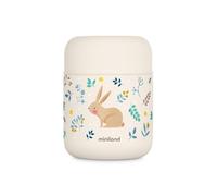 Miniland Termo Bebé para Comidas 280ml, +12h Frío y Calor | Rabbit | Contenedor de Acero Inoxidable y Aislamiento de Doble Pared, Cierre Hermético para Papillas, Pure y Comidas Fuera de Casa