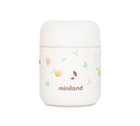 Miniland Termo Bebé para Comidas 280ml, +12h Frío y Calor | Valencia | Contenedor de Acero Inoxidable y Aislamiento de Doble Pared, Cierre Hermético para Papillas, Pure y Comidas Fuera de Casa