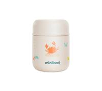 Miniland Termo Bebé para Comidas 280ml de Acero Inoxidable, Cierre Hermético y Aislamiento de Doble Pared, Mantiene Temperatura más de 24h Frío y Calor | Crabsy