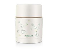 Miniland Termo Bebé para Comidas 600ml, +12h Frío y Calor | Chip | Contenedor de Acero Inoxidable y Aislamiento de Doble Pared, Cierre Hermético para Papillas, Pure y Comidas Fuera de Casa