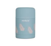 Miniland - Termo Bebé para Comidas 600ml de Acero Inoxidable, Cierre Hermético y Aislamiento de Doble Pared, Mantiene Temperatura más de 24h Frío y Calor (Palms)